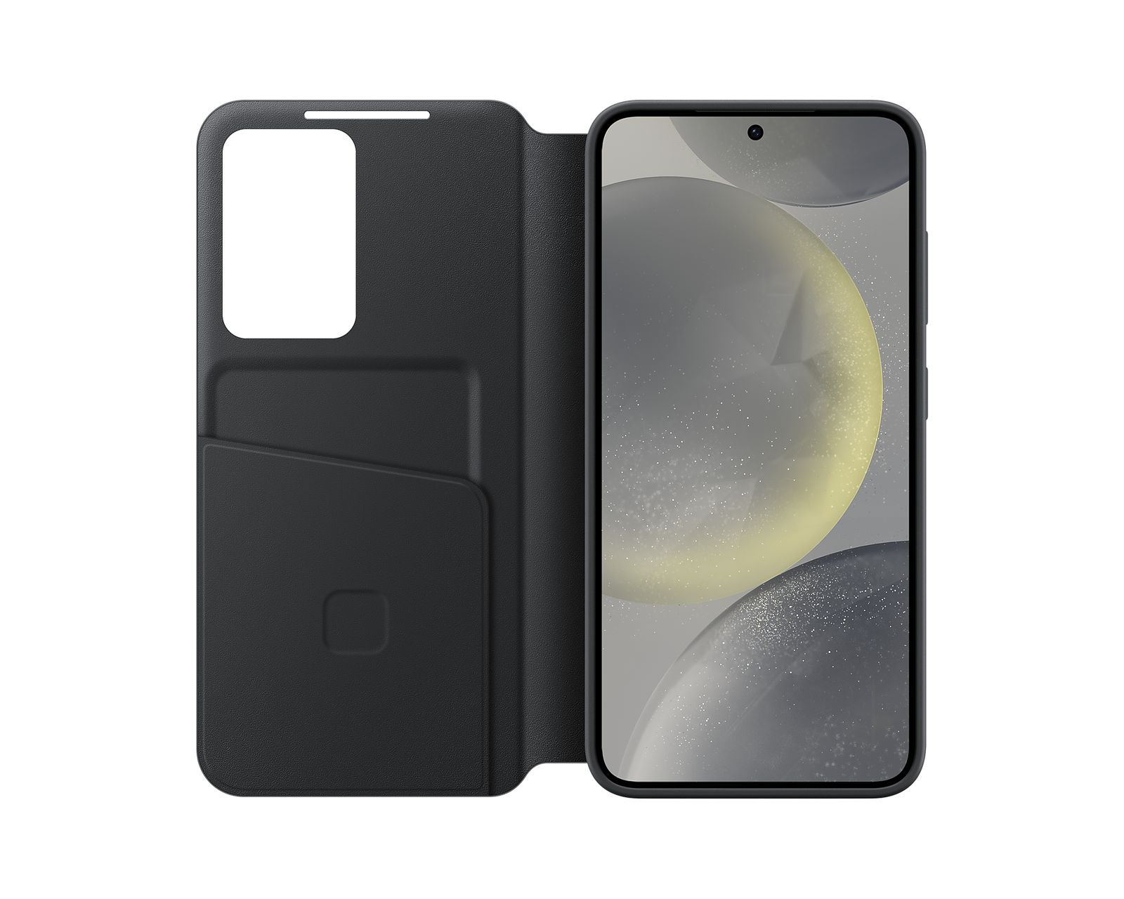 Samsung Official Smart View Wallet Case S24 Standard 6.2 inch - Black - Mac Addict