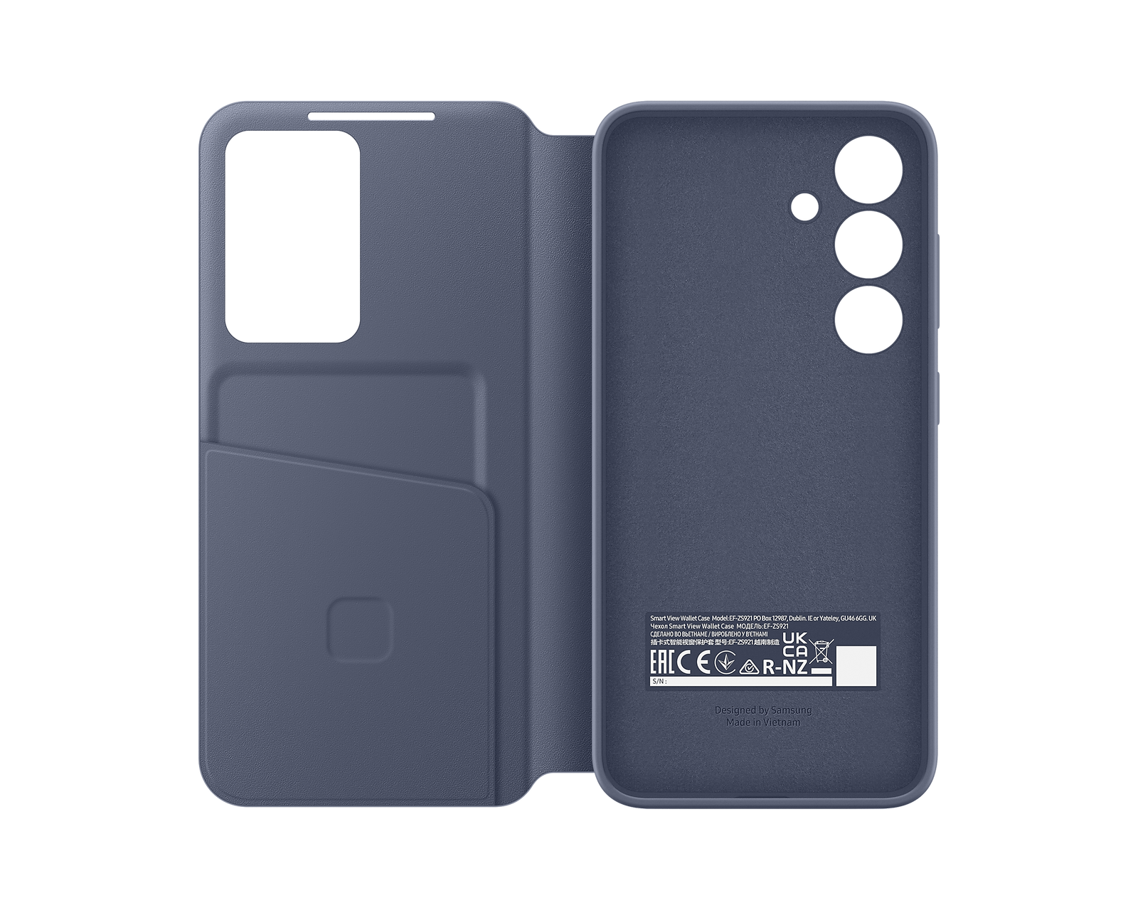 Samsung Official Smart View Wallet Case S24 Standard 6.2 inch - Violet - Mac Addict