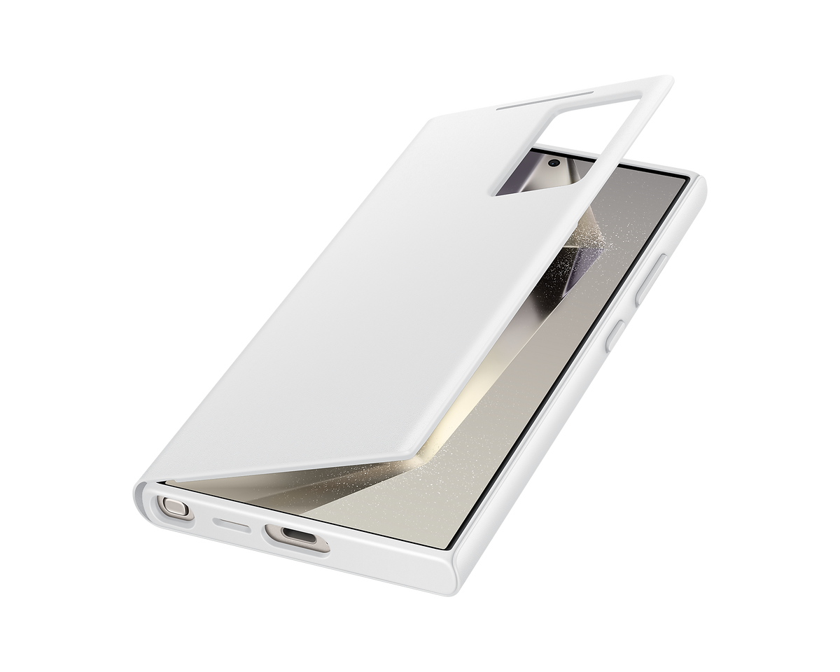 Samsung Official Smart View Wallet Case S24 Ultra 6.8 inch - White - Mac Addict