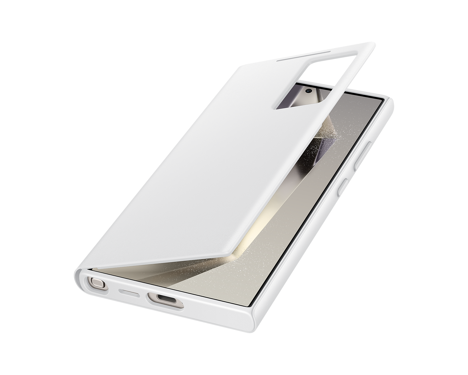 Samsung Official Smart View Wallet Case S24 Ultra 6.8 inch - White - Mac Addict