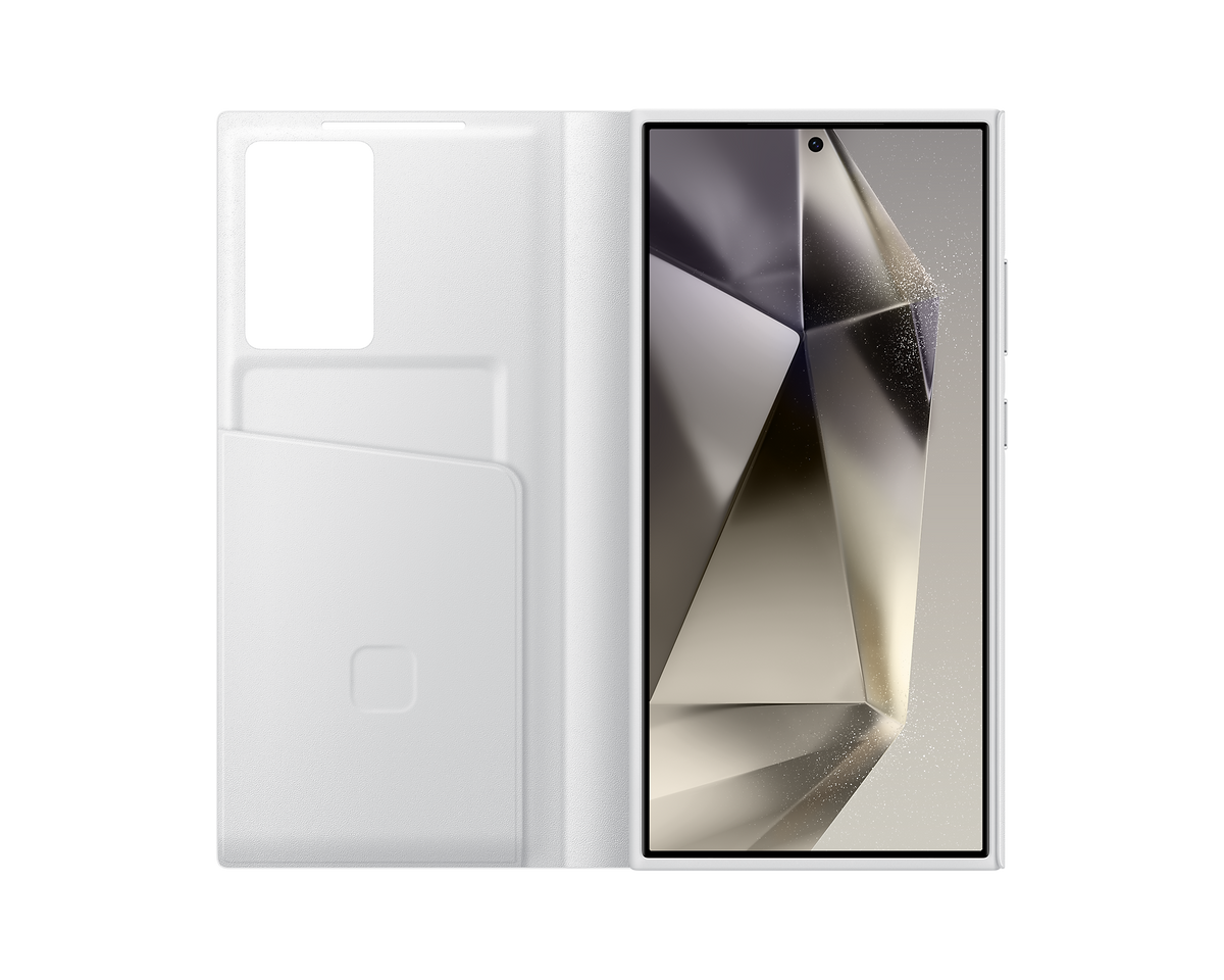Samsung Official Smart View Wallet Case S24 Ultra 6.8 inch - White - Mac Addict