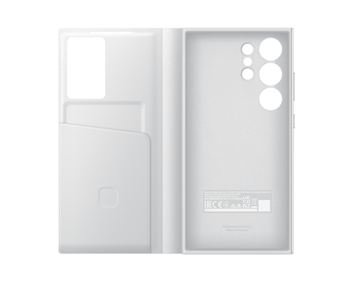 Samsung Official Smart View Wallet Case S24 Ultra 6.8 inch - White - Mac Addict