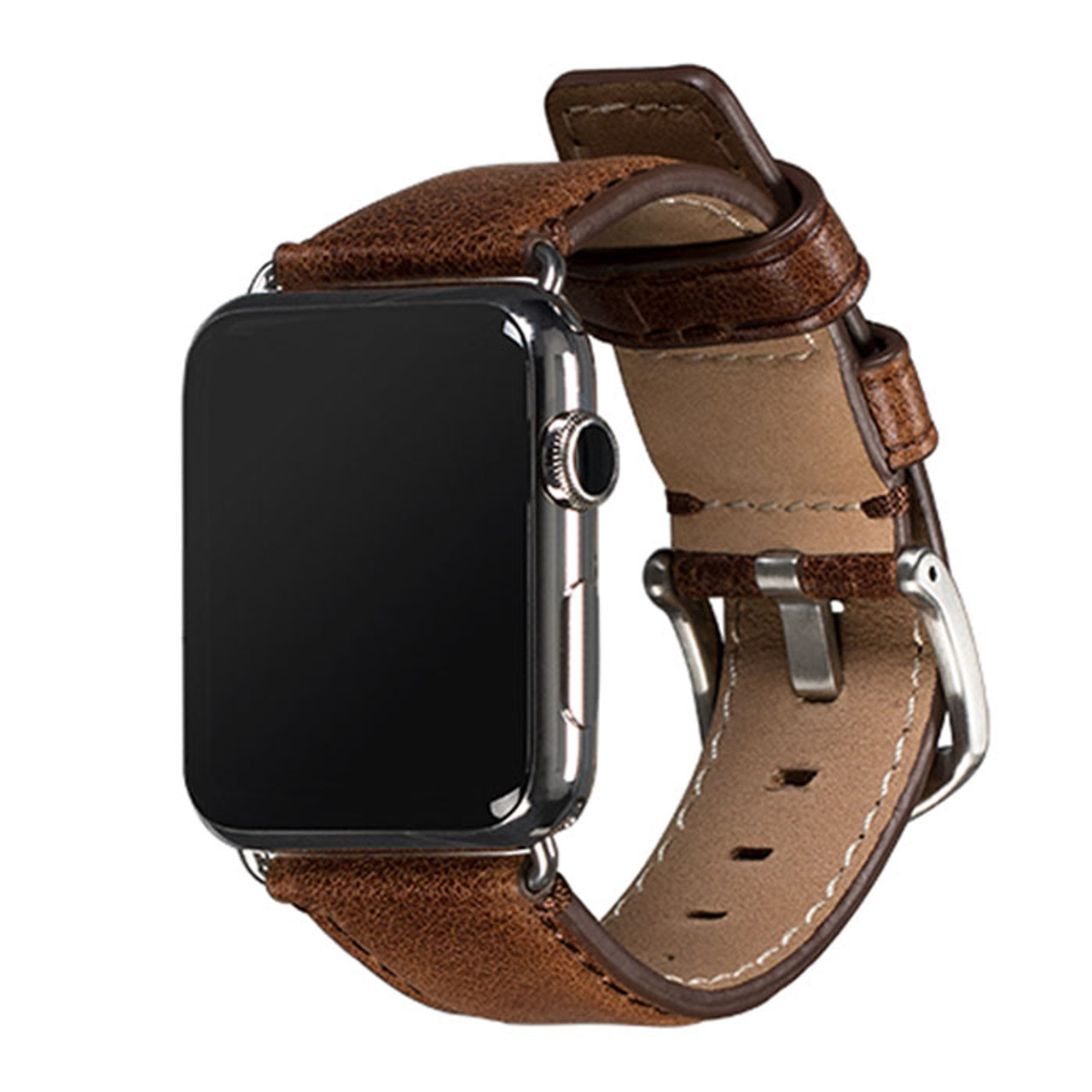 Sena Leather Band For Apple Watch 42mm & 44mm - Cognac