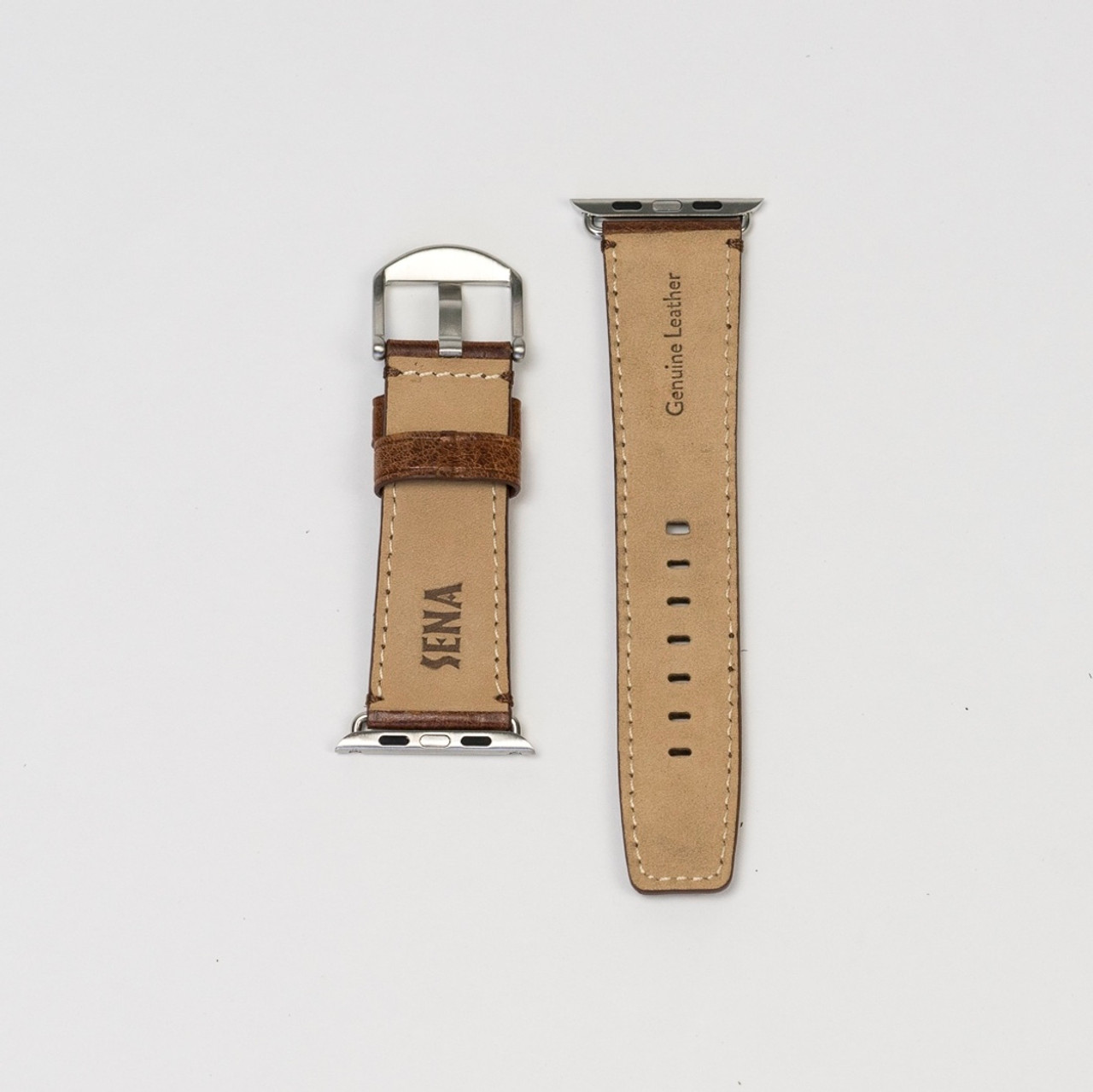 Sena Leather Band For Apple Watch 42mm & 44mm - Cognac