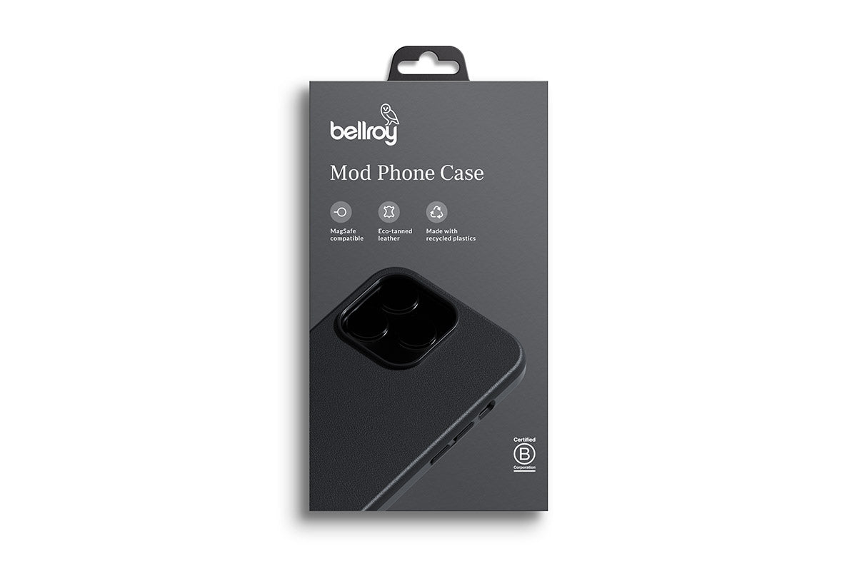 Bellroy Slim Mod Leather & MagSafe Case iPhone 14 Plus - Black