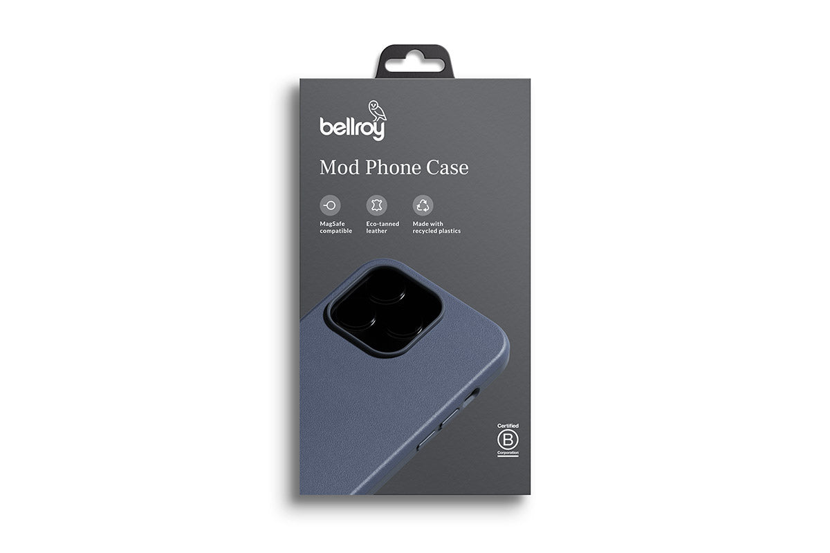 Bellroy Slim Mod Leather & MagSafe Case iPhone 14 Plus - Bluestone