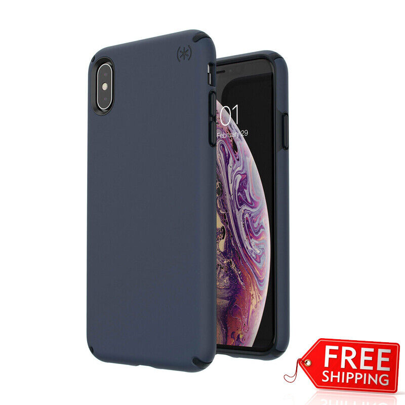 Speck Presidio Pro Slim Rugged Case For iPhone XS Max - Navy Blue - Mac Addict