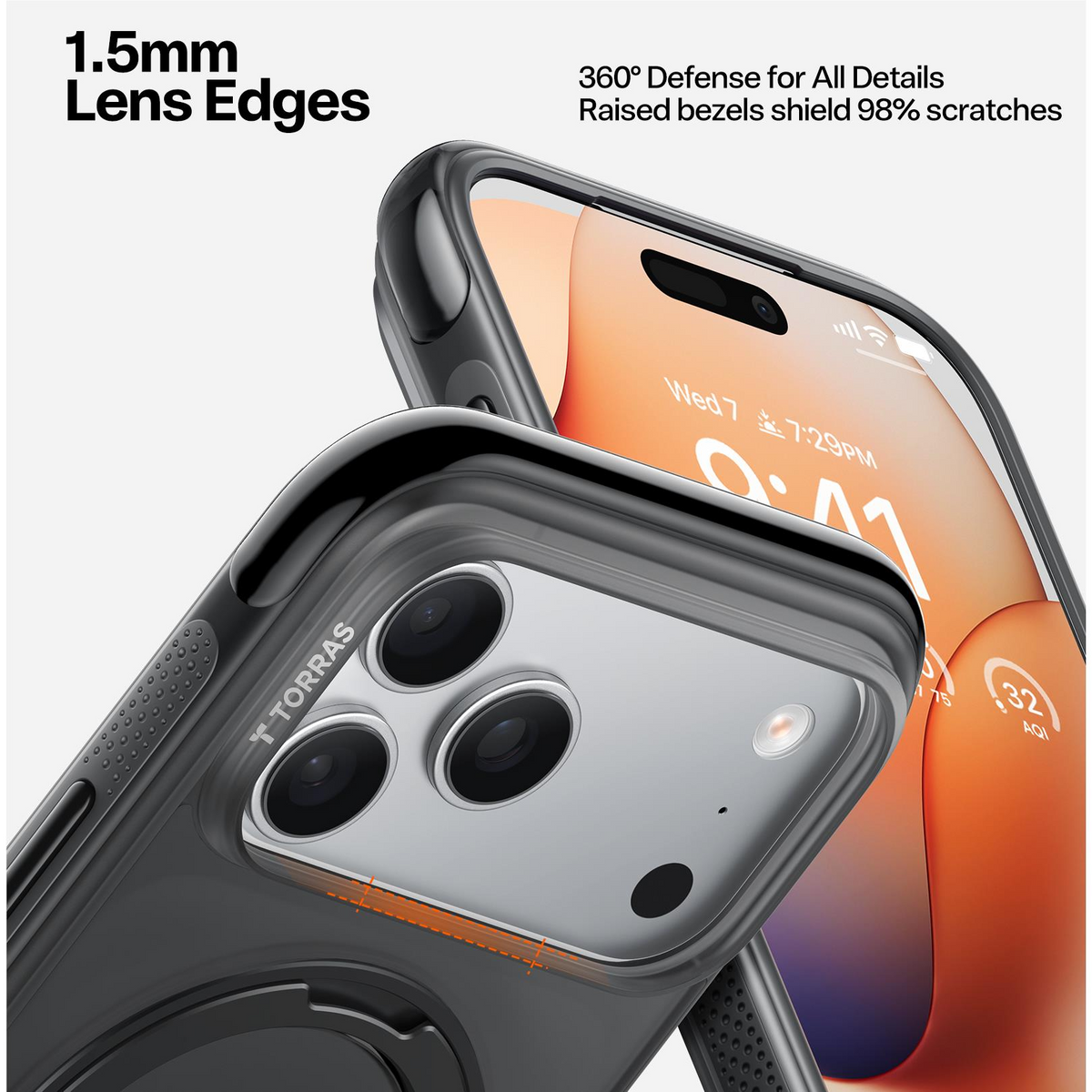 Torras Ostand R Air MagSafe Case iPhone 17 Pro Max - Black - Mac Addict