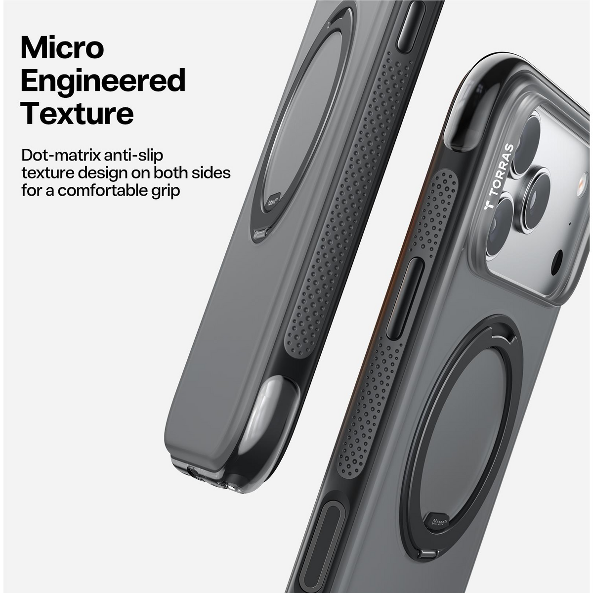 Torras Ostand R Air MagSafe Case iPhone 17 Pro - Black - Mac Addict