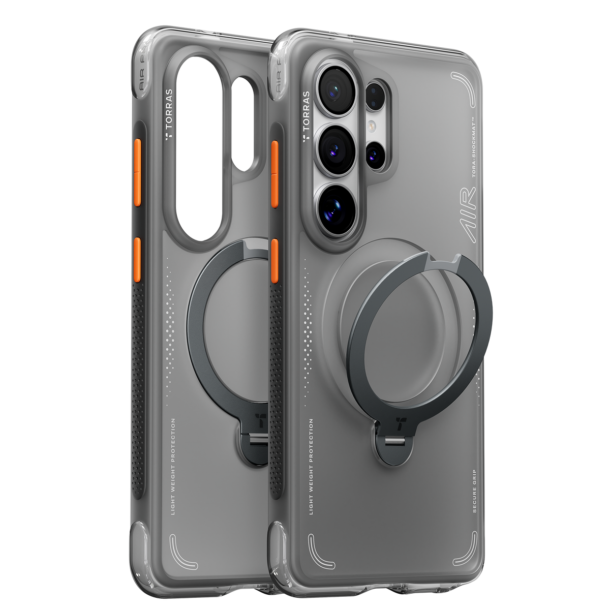 Torras Ostand Q3 Air Case Samsung S26 Ultra - Clear Black