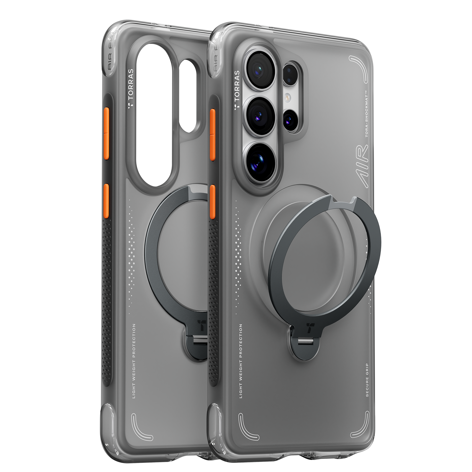 Torras Ostand Q3 Air Case Samsung S26 Ultra - Clear Black