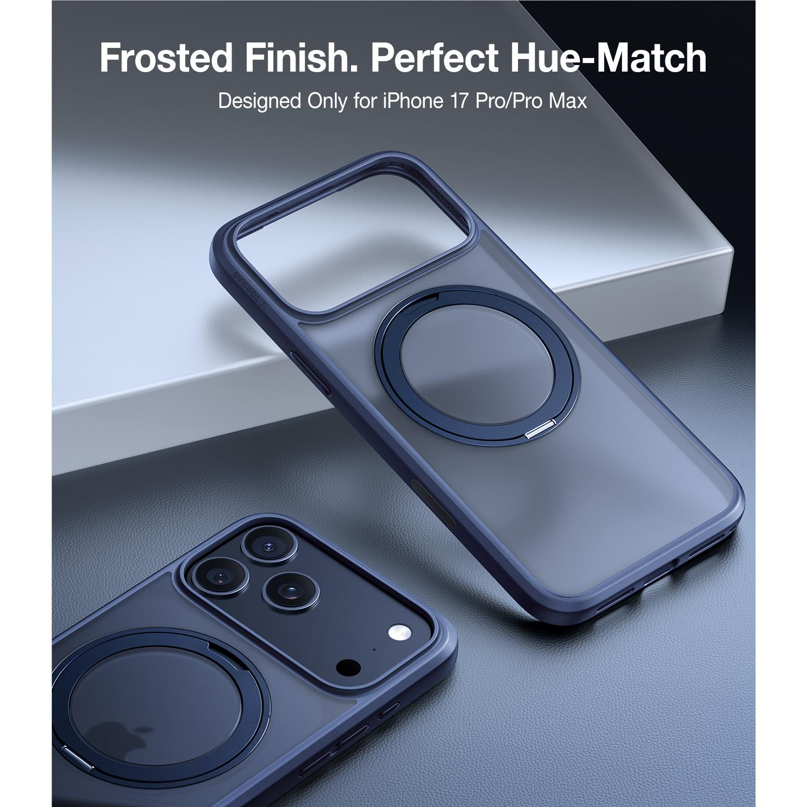 Torras Ostand Pro MagSafe Case iPhone 17 Pro - Blue - Mac Addict