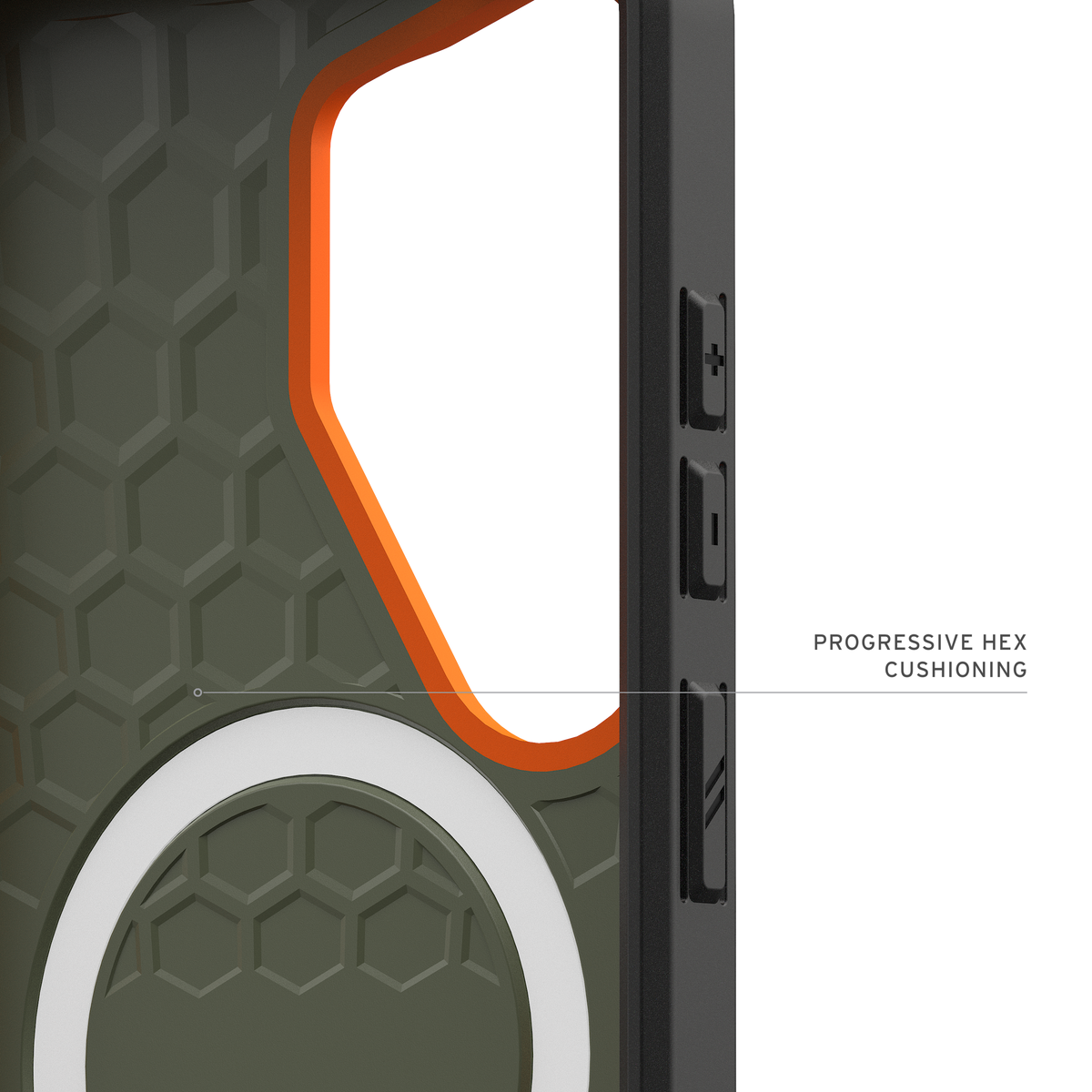 UAG Civilian Case with Magnets for Samsung Galaxy S26 Ultra - Olive Drab / Orange