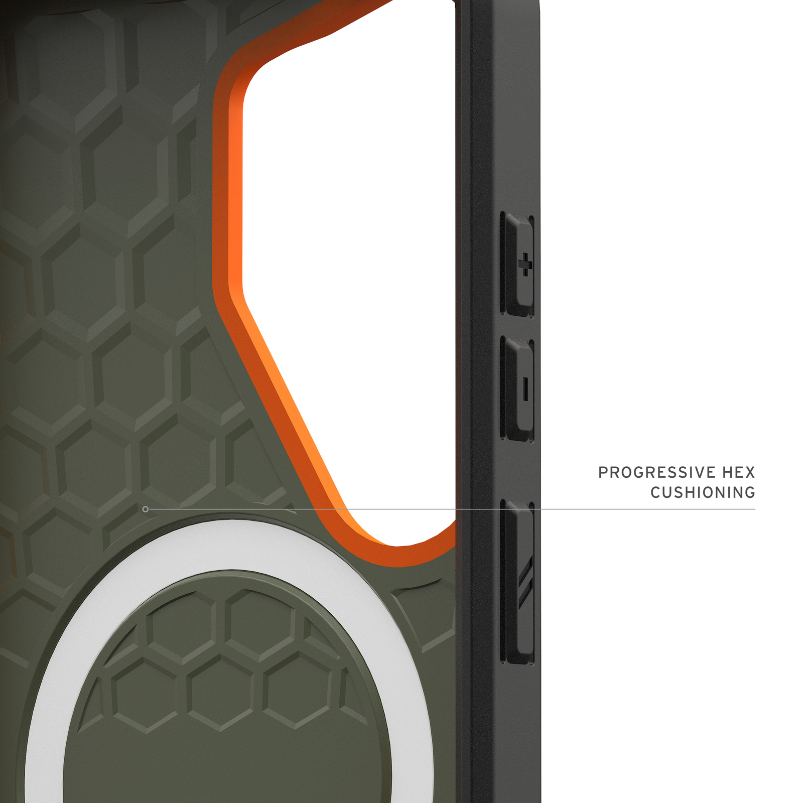 UAG Civilian Case with Magnets for Samsung Galaxy S26 Ultra - Olive Drab / Orange