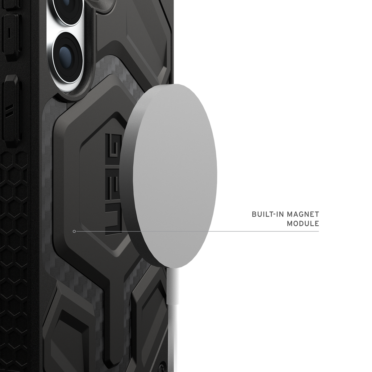 UAG Monarch Pro with Magnets Samsung Galaxy S26 Standard - Carbon Fiber