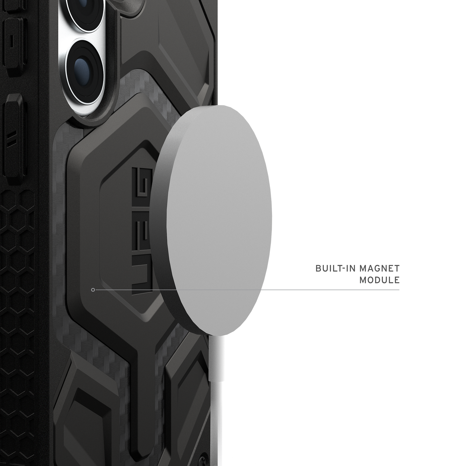 UAG Monarch Pro with Magnets Samsung Galaxy S26 Standard - Carbon Fiber