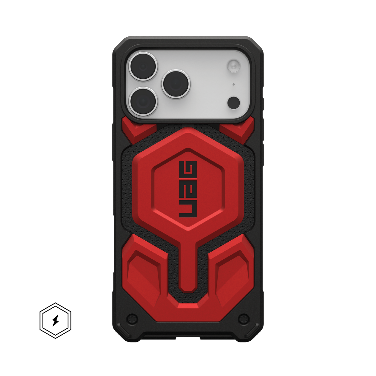UAG Monarch Pro MagSafe Case for iPhone 17 Pro – Crimson Red