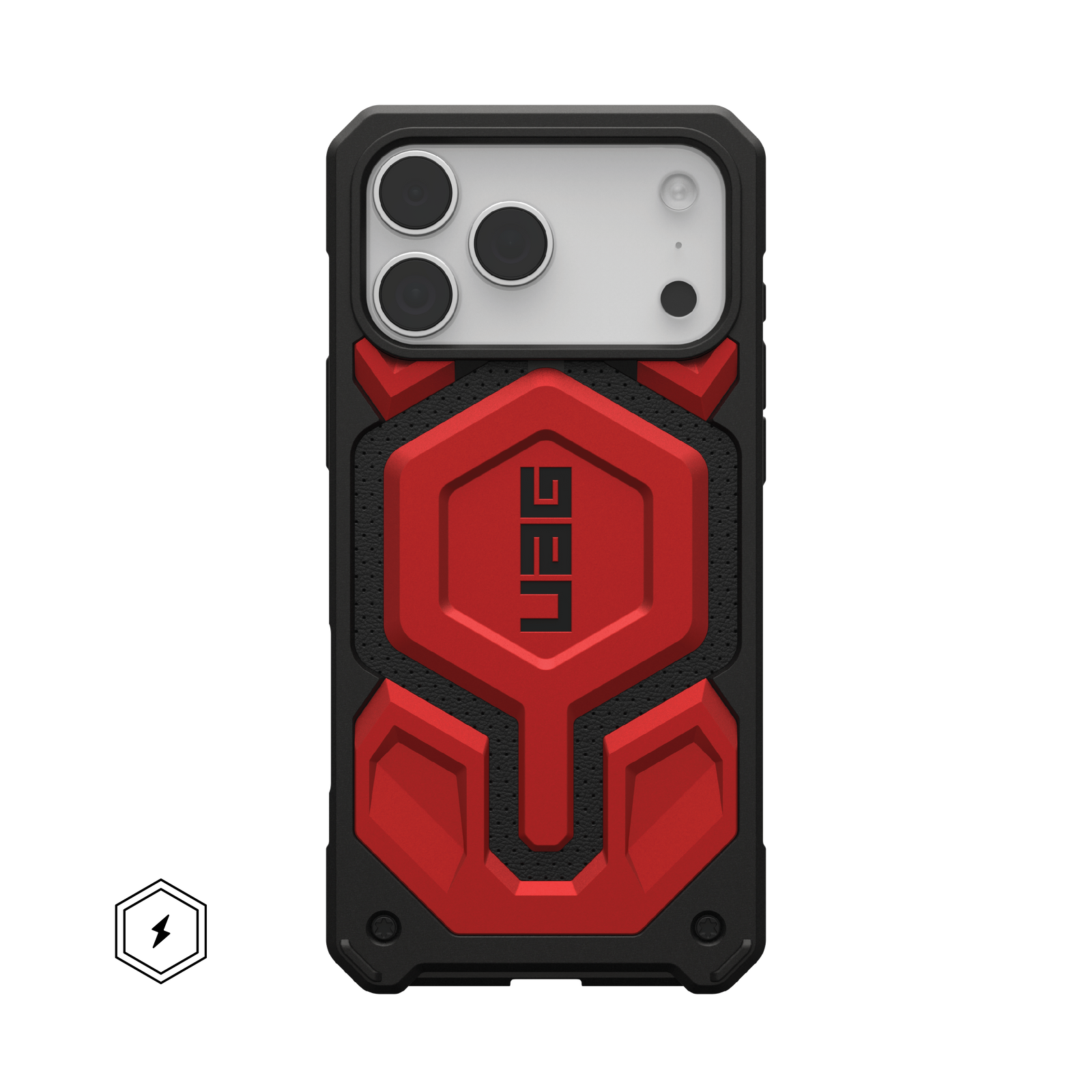 UAG Monarch Pro MagSafe Case for iPhone 17 Pro – Crimson Red