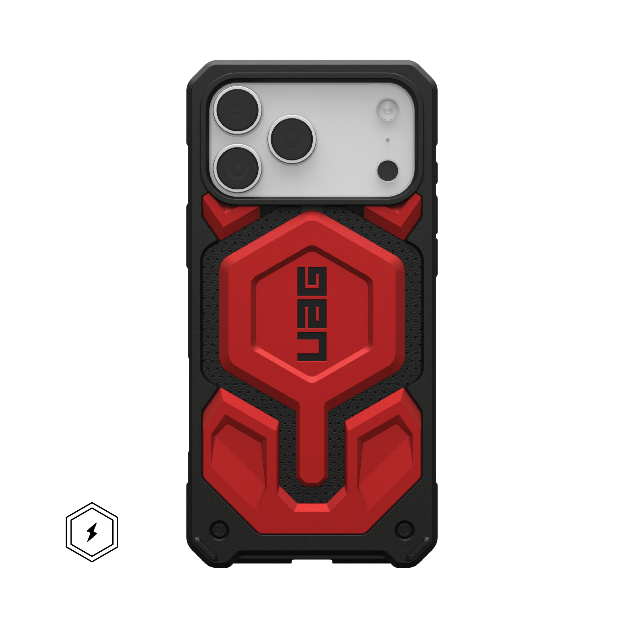UAG Monarch Pro MagSafe Case for iPhone 17 Pro – Crimson Red