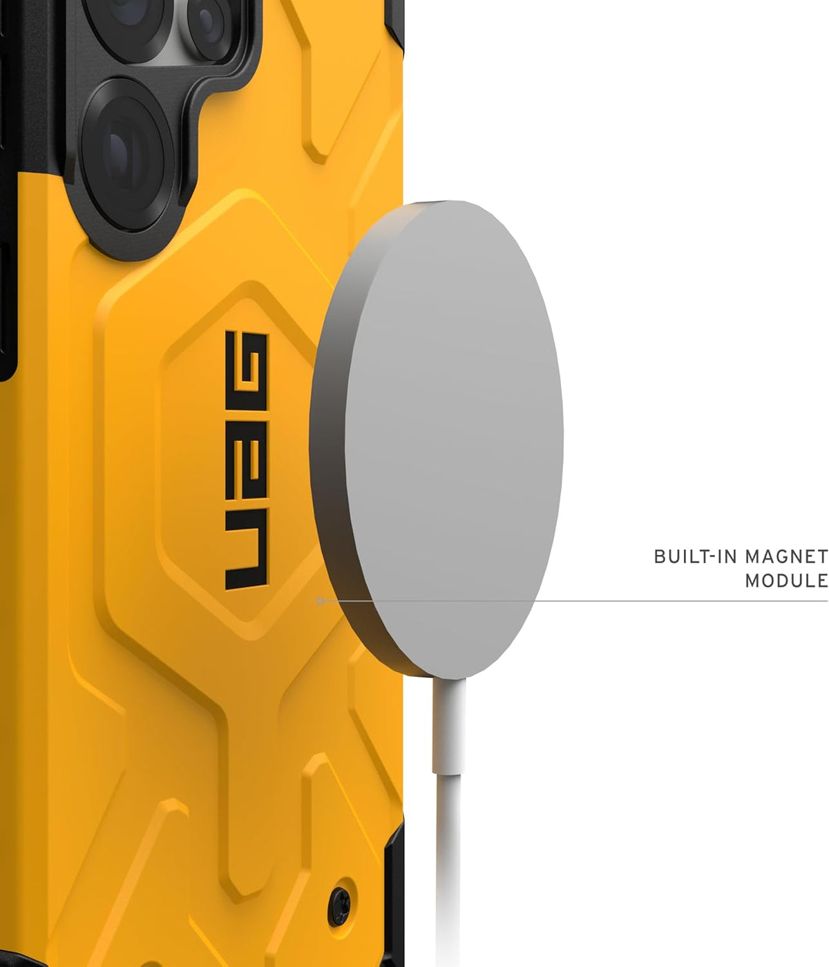UAG Pathfinder Case with Magnets for Samsung Galaxy S25 Ultra - Heritage Yellow