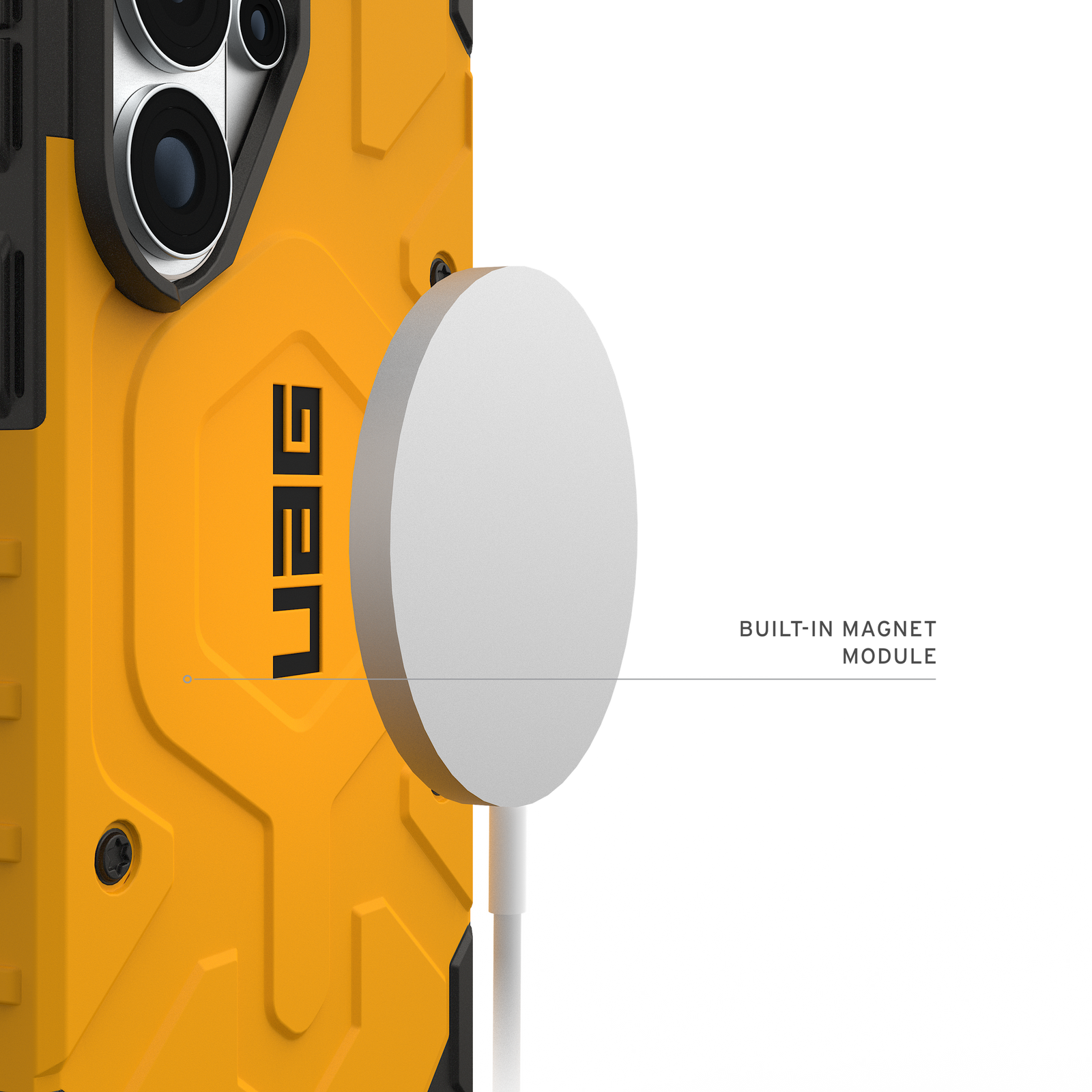 UAG Pathfinder Case with Magnets for Samsung Galaxy S26 Ultra - Heritage Yellow