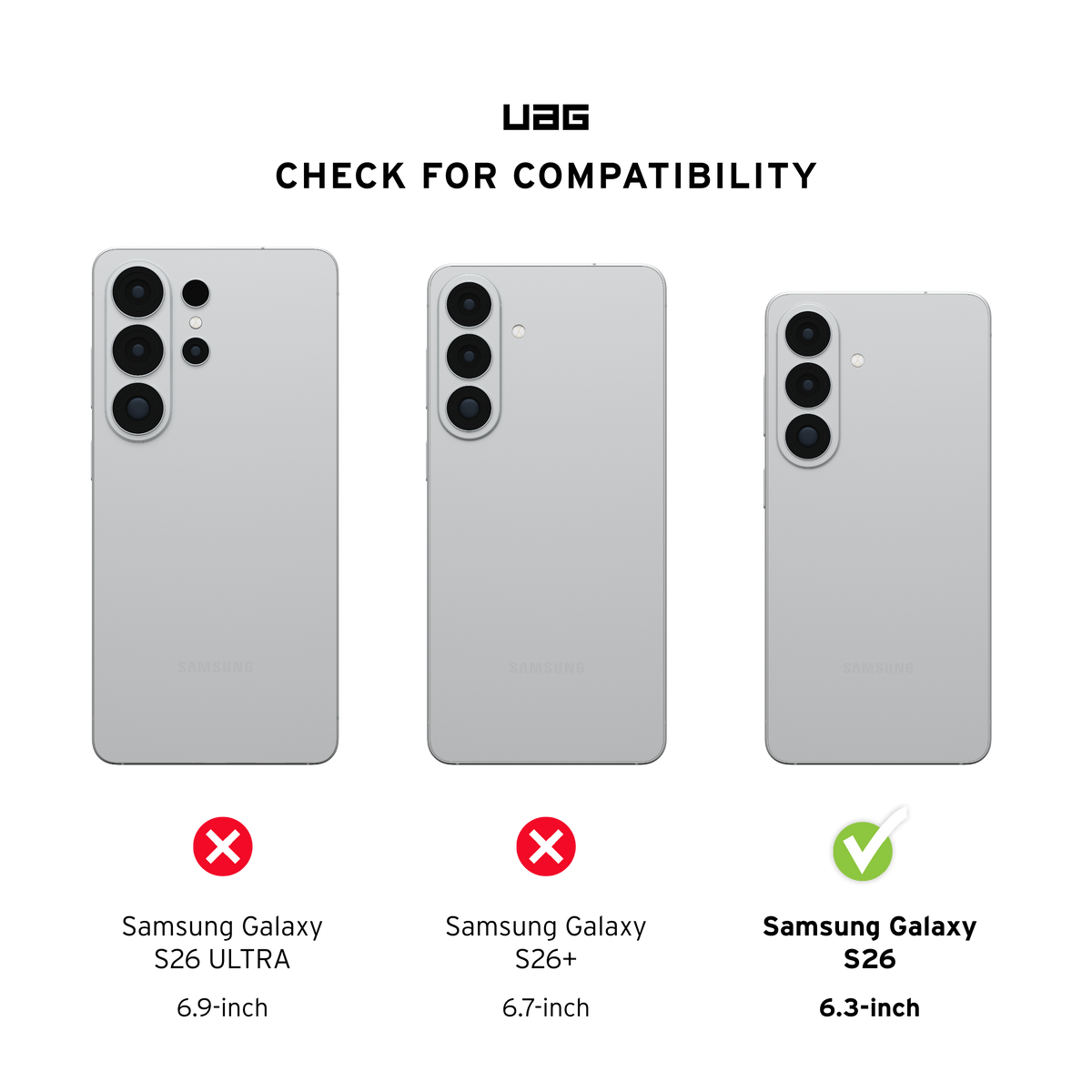 UAG Plyo with Magnets Samsung Galaxy S26 Standard - Ice / Silver - Mac Addict