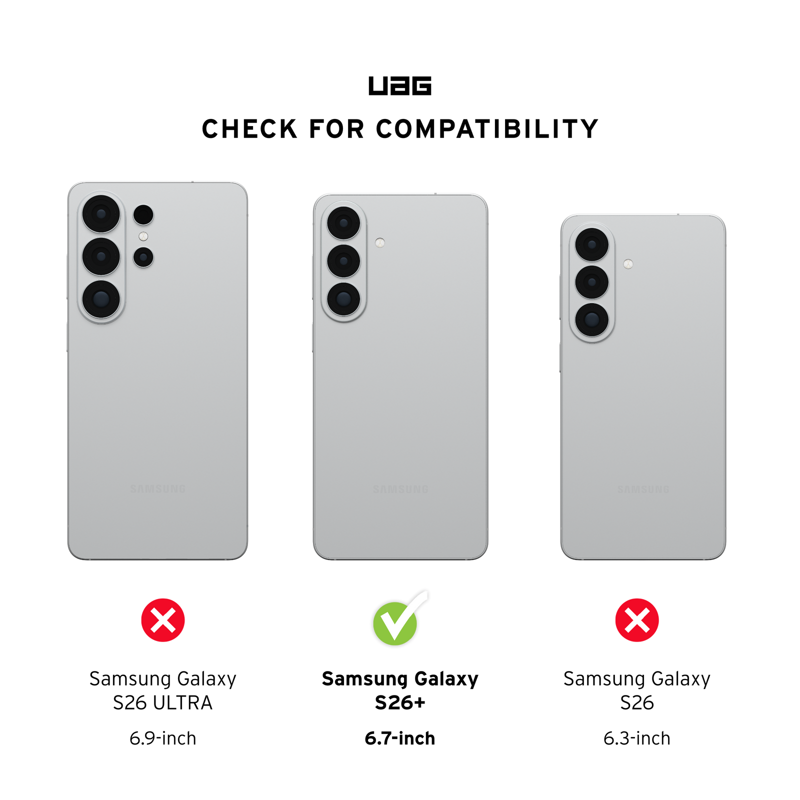 UAG Plyo with Magnets Samsung Galaxy S26 Plus - Ice / Silver - Mac Addict