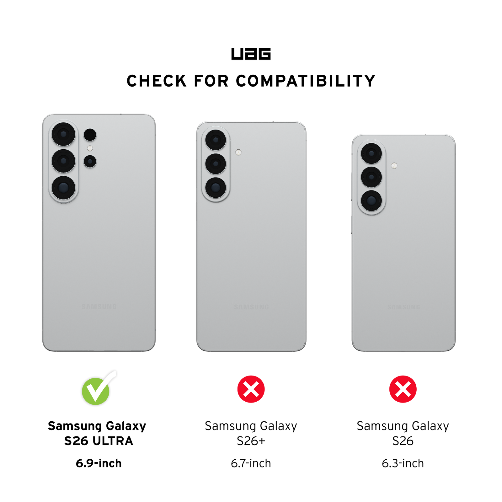 UAG Plyo with Magnets Samsung Galaxy S26 Ultra - Ice / Silver - Mac Addict