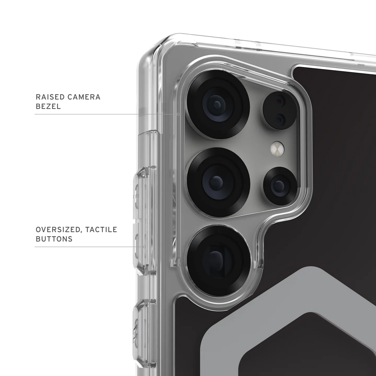 UAG Plyo Pro Rugged Case & Magnet Samsung S25 Ultra - Black / Clear Ombre