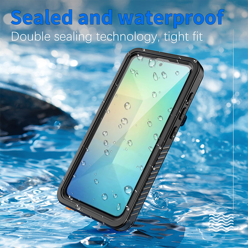Built-in screen protector Samsung Galaxy S25 case with high touch sensitivity