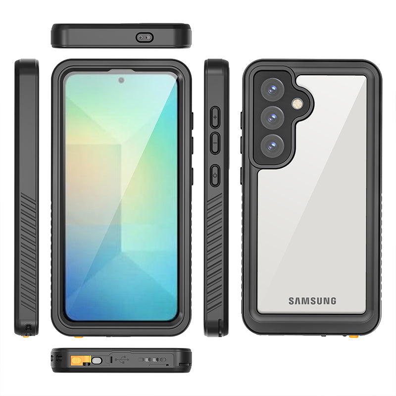 Samsung Galaxy S25 waterproof case front view – full-body IP68 protection