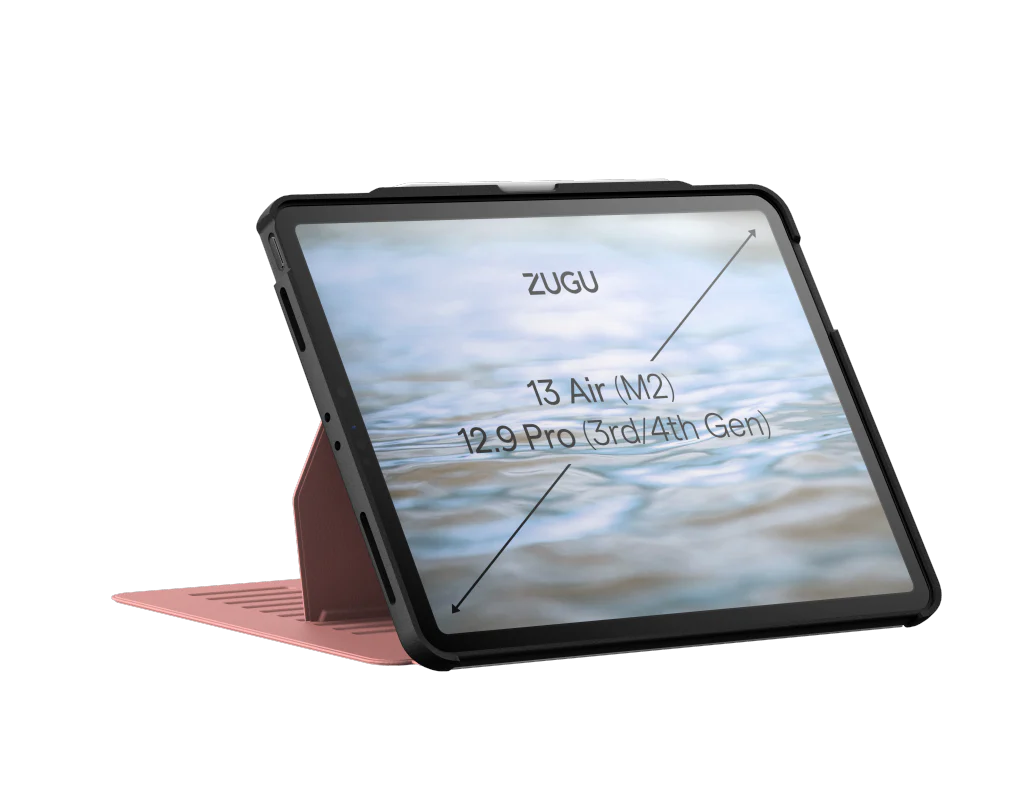 Zugu Case for iPad Air 13 M2 / M3 & Pro 12.9 3rd 4th Gen - Dessert Rose