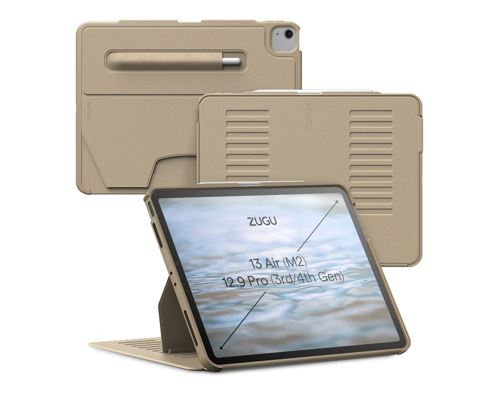 Zugu Case for iPad Air 13 M2 / M3 &amp; Pro 12.9 3rd 4th Gen - Sand