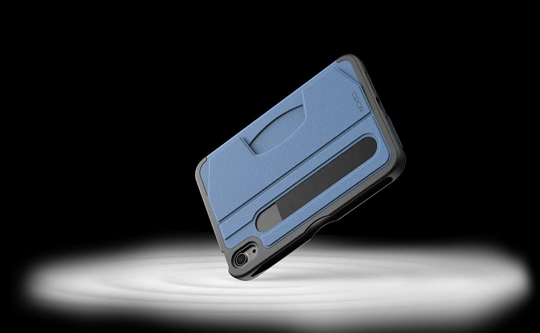 Zugu Rugged Folio Case iPad Mini 6/7 /A17 Pro Gen & Magnetic Stand - Blue