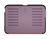 Zugu Rugged Folio Case iPad Mini 6/7 /A17 Pro Gen & Magnetic Stand - Purple
