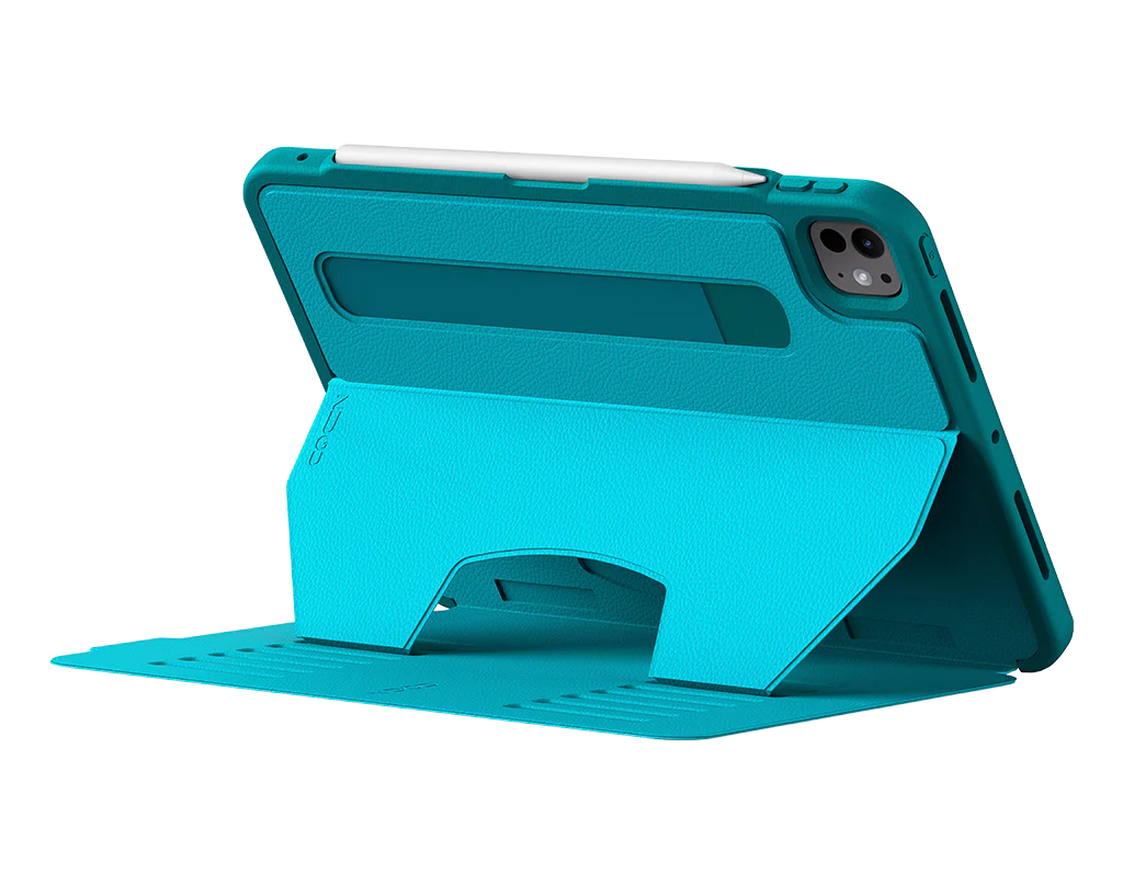 Zugu iPad Folio Case for iPad Pro 11 M4 / M5 - Aqua Teal - Mac Addict