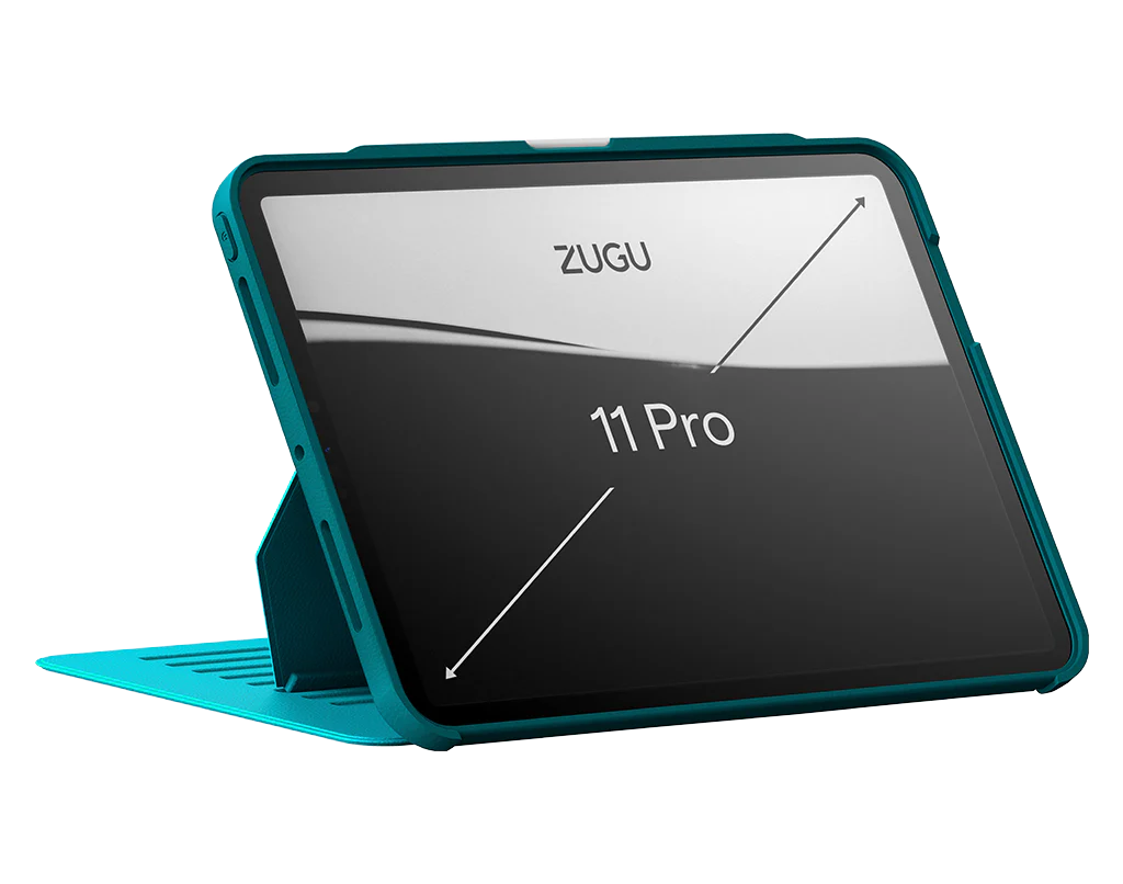 Zugu iPad Folio Case for iPad Pro 11 M4 / M5 - Aqua Teal - Mac Addict