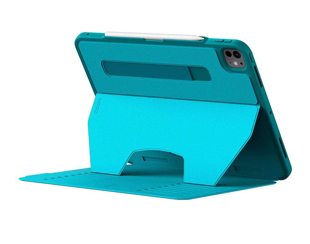 Zugu iPad Folio Case For iPad Pro 13 M4 / M5 - Aqua Teal - Mac Addict