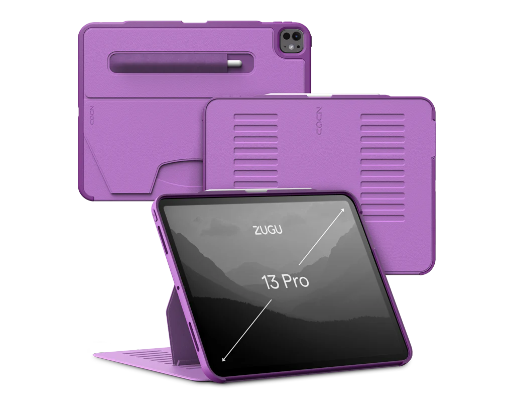 Zugu iPad Folio Case For iPad Pro 13 M4 / M5 - Nova Purple - Mac Addict