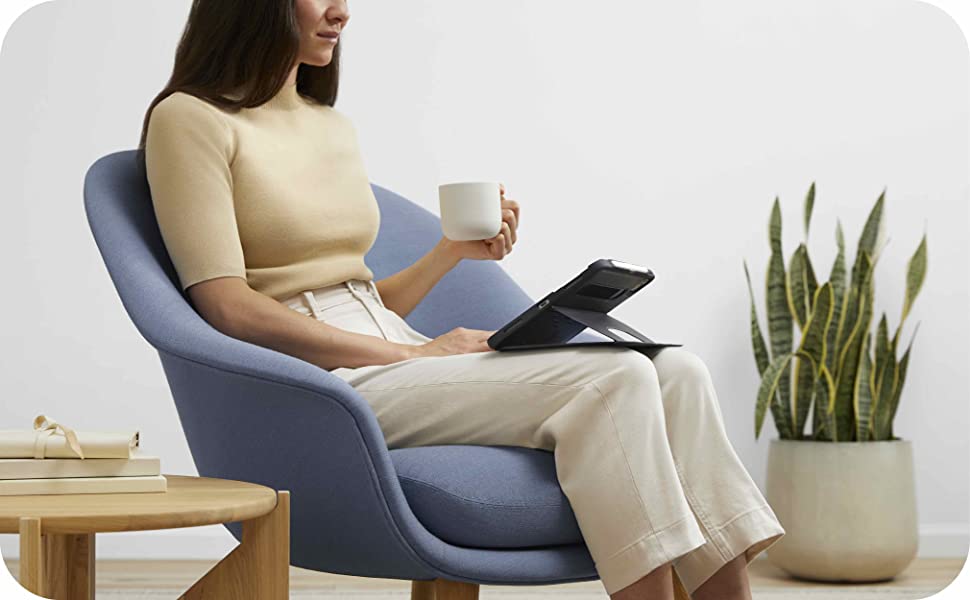 Zugu Rugged Folio Case iPad Mini 6/7 /A17 Pro Gen & Magnetic Stand - Blue