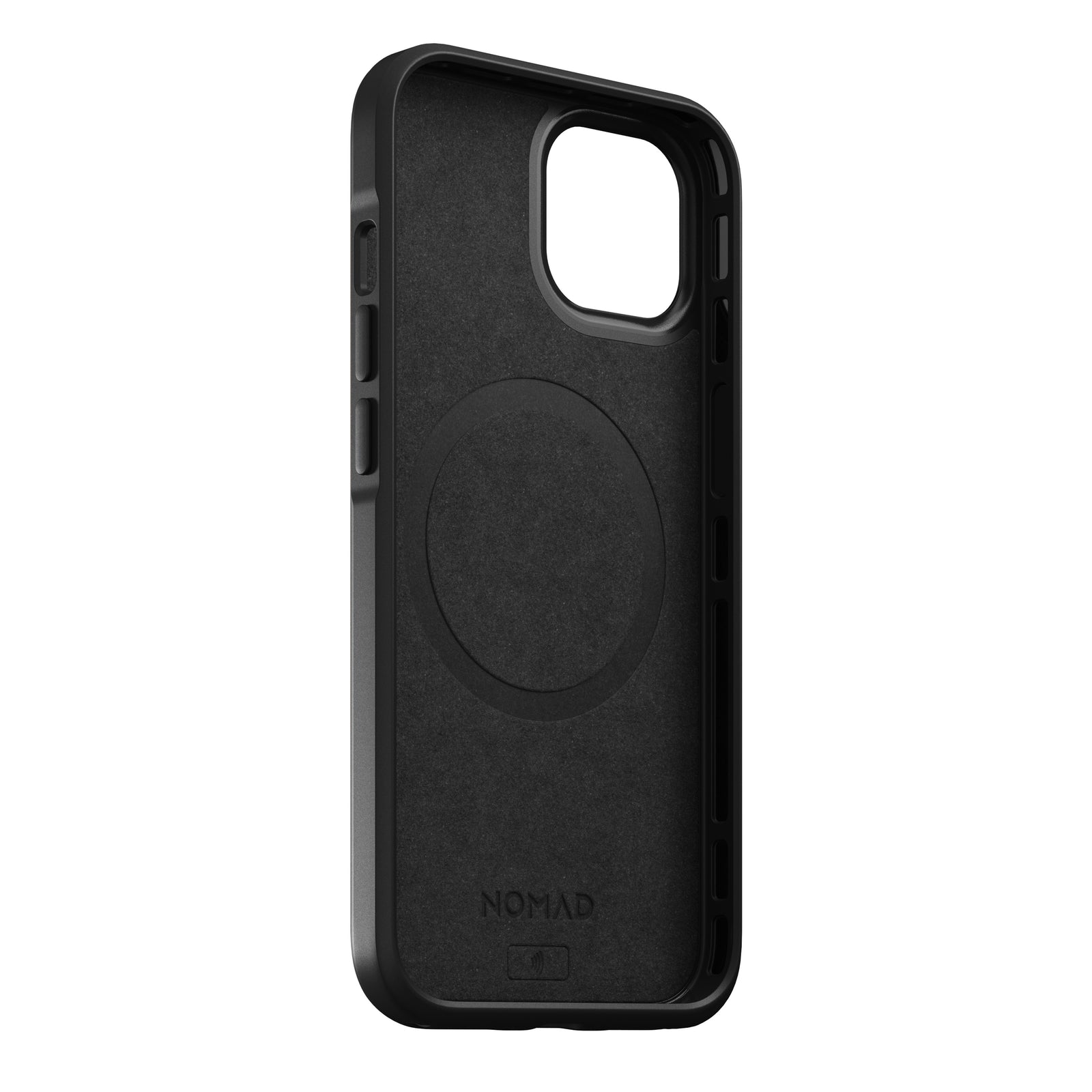Nomad Modern Leather Case w/ MagSafe For iPhone 13 - BLACK - Mac Addict