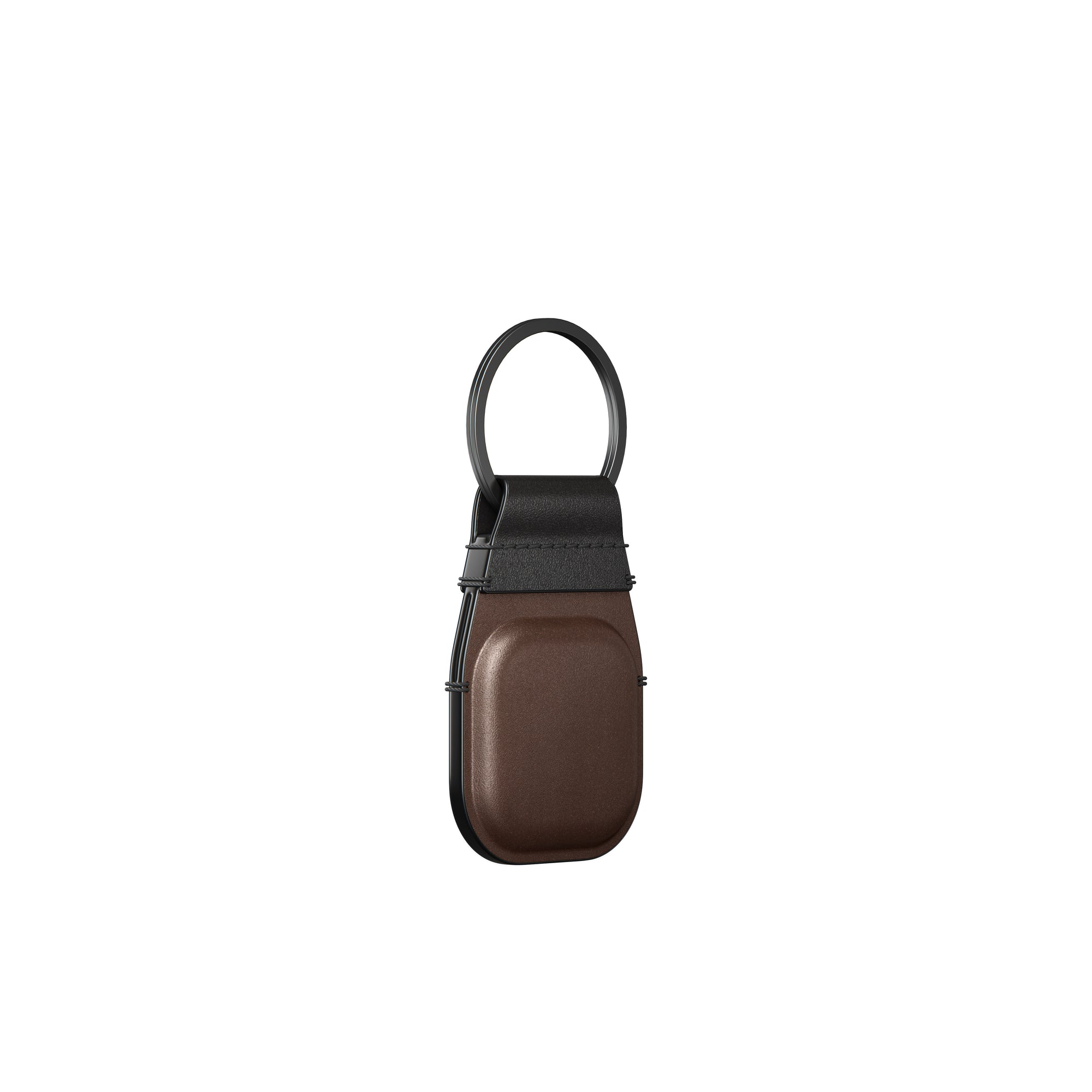 Nomad Leather Keychain For AirTag - BROWN - Mac Addict