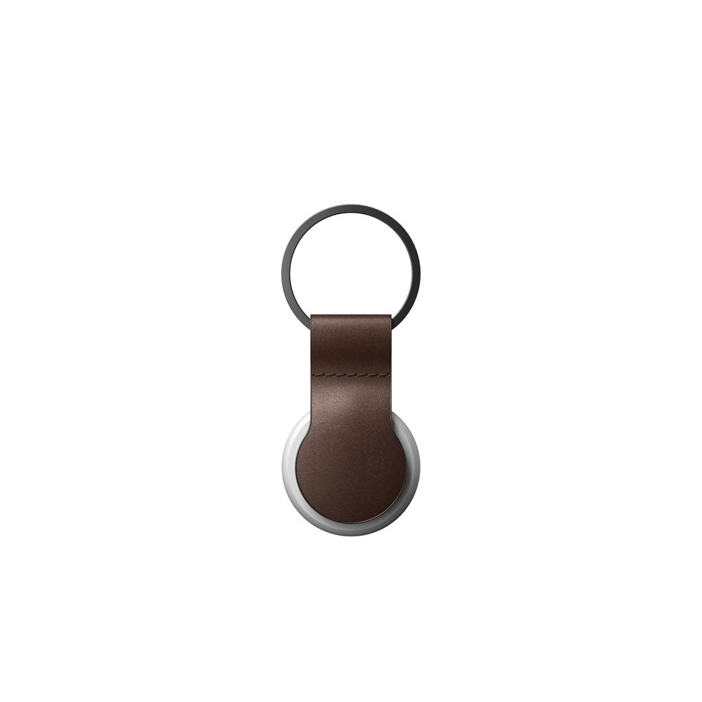 Nomad Leather Loop AirTag Keychain - BROWN - Mac Addict