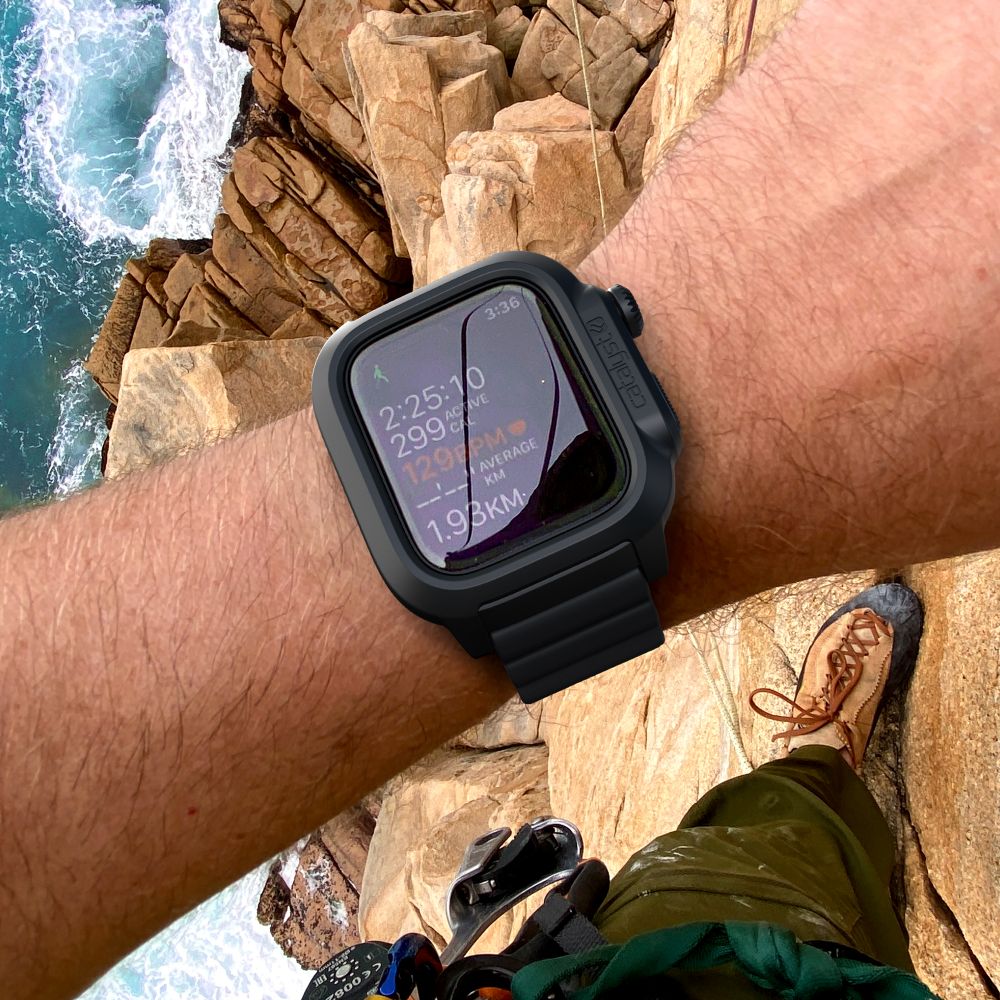 Catalyst Waterproof Case and Band for Apple Watch Series 8/7 45mm - Stealth Black
