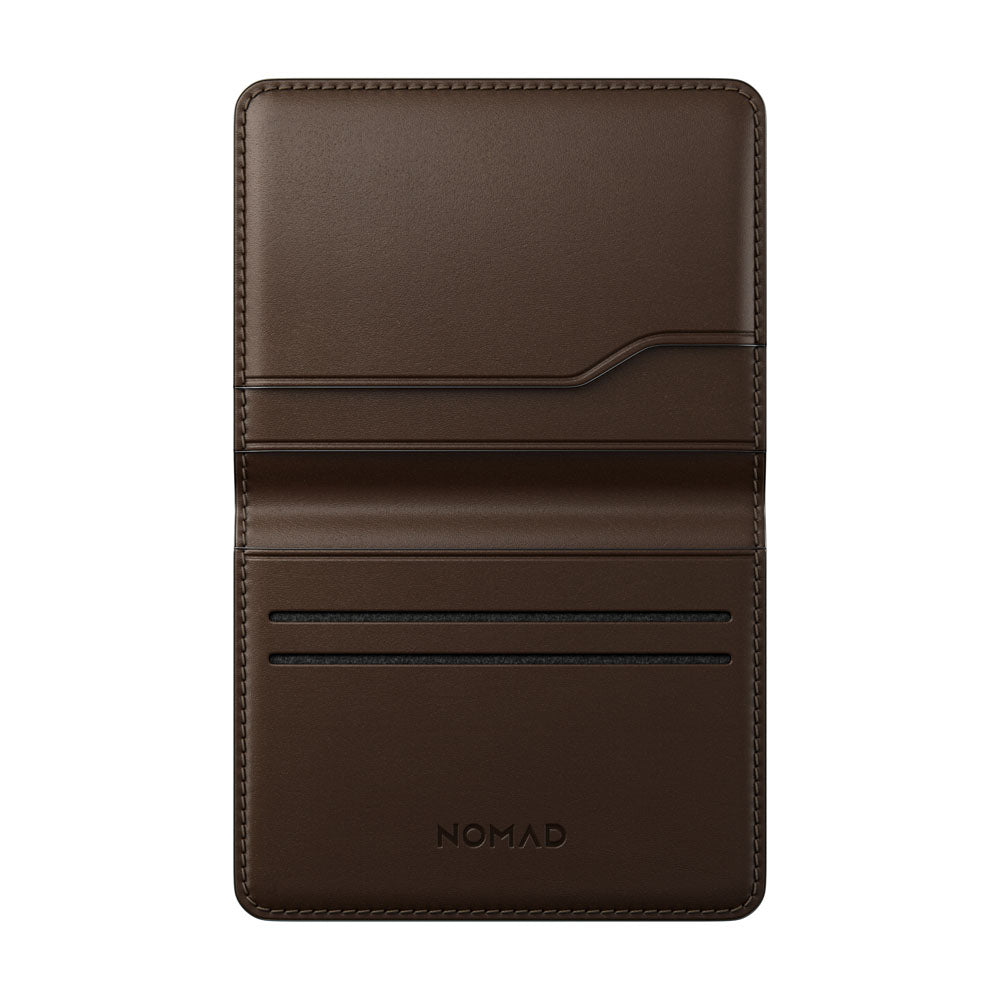 Nomad Card Wallet Plus w/ Horween Leather - BROWN - Mac Addict