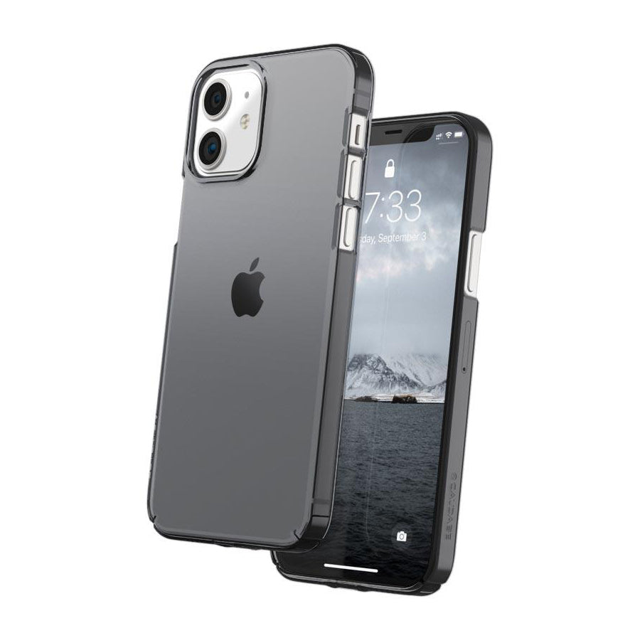 Caudabe Lucid Clear Minimalist Case For iPhone iPhone 12 mini - GRAPHITE - Mac Addict