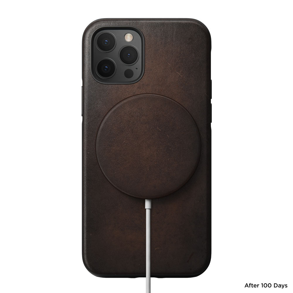 Nomad Leather Cover For MagSafe Charger - BROWN - Mac Addict