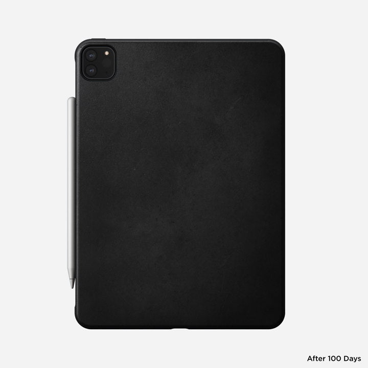 Nomad Rugged Case w/ Horween Leather For iPad Pro 11" (2nd Gen) - Black - Mac Addict