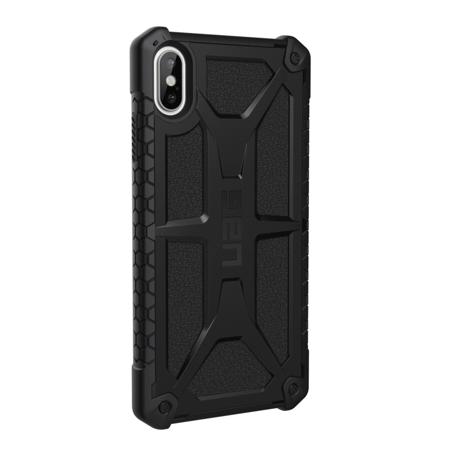 UAG Monarch Premium Ultra Rugged Protective Case For iPhone XS Max- Black Leather - Macintosh Addict