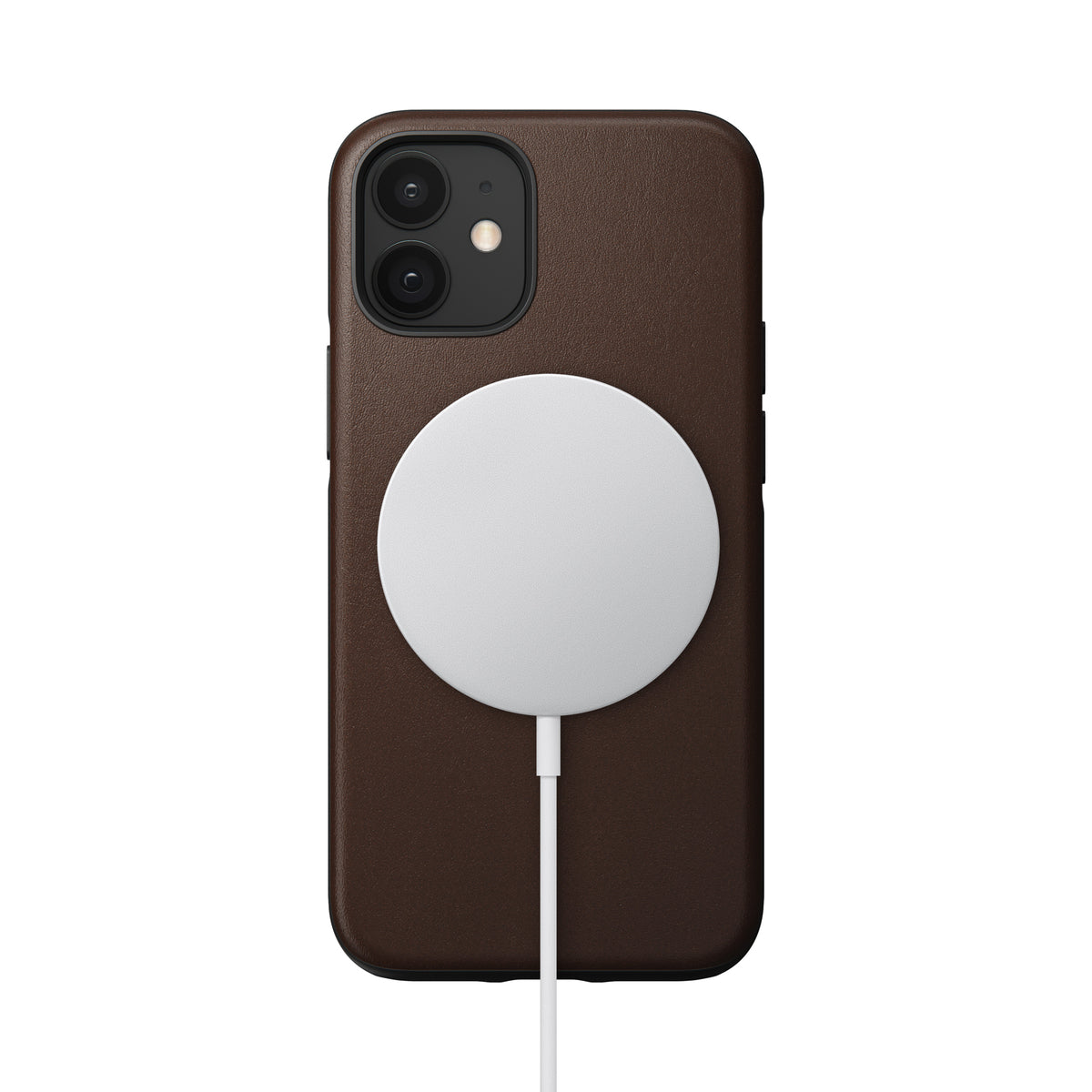 Nomad Rugged Leather Case w/ MagSafe For iPhone 12 Mini - Brown - Mac Addict